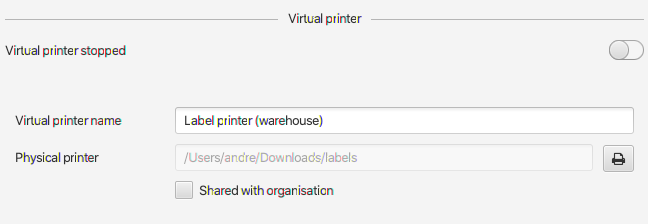 Virtual printer